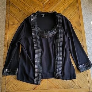Carmen Marc Valvo Jacket and Matching Tank, Medium